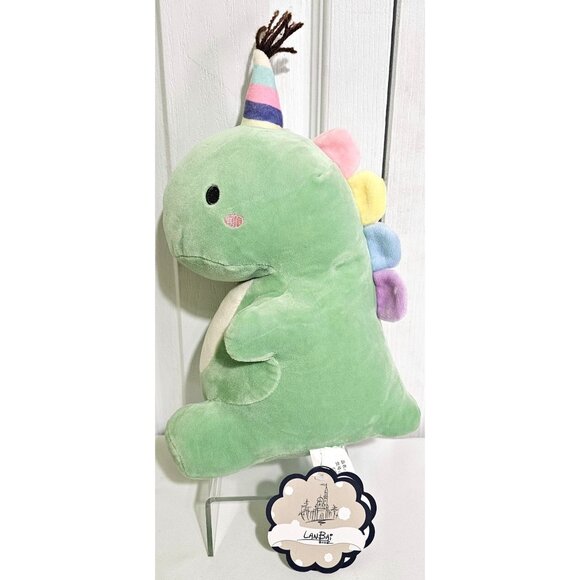Soft Plush Birthday Party Dinosaur T-Rex Stuffed Animal Hat Plushie Toy Green - Picture 6 of 7